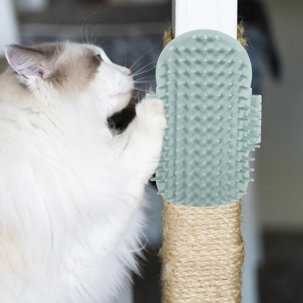 Funny Cat Toy Table Corner Massager Self-cleaning Scratcher Comb