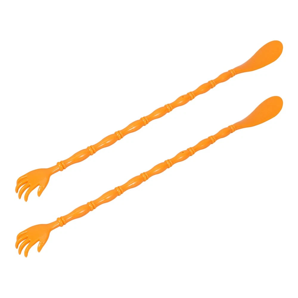 2 Pcs Itchy Claw Shoe Horn Body Massager Double-sided Back Scratcher