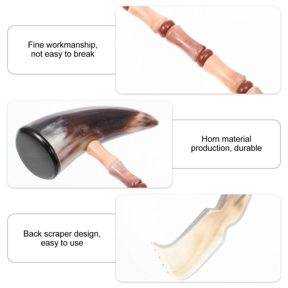 Itchy Horns Scrap Massager Back and Neck Body Hammer Ox Scratcher