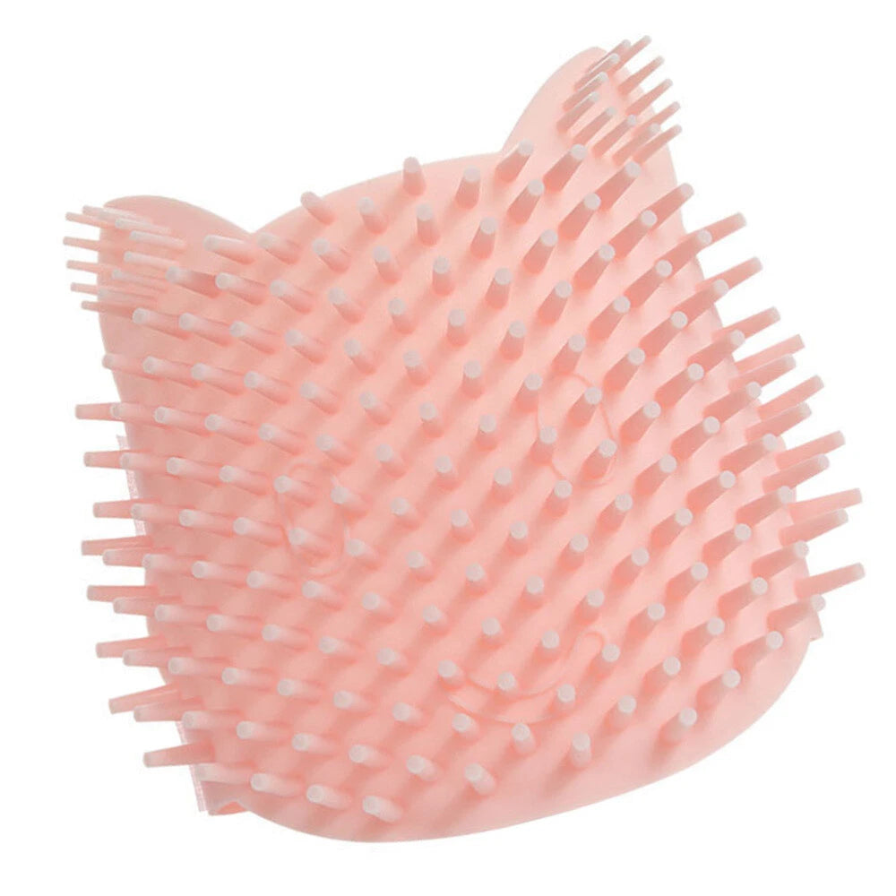 Cat Bow Scratcher Kitten Trimmer Brush Cat Delivers Pet Bath Brush-