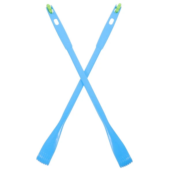 2 Pcs Itch Rake Massager Man Telescopic Back Scratcher Hand Long