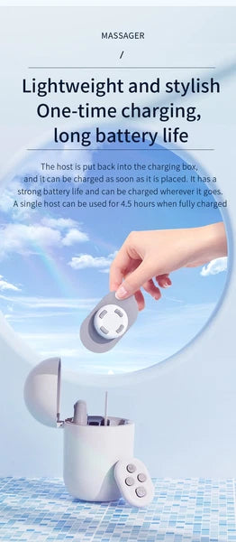 Smart Cervical Spine Massager with Remote 15min Timer 450mAh Rechargeable