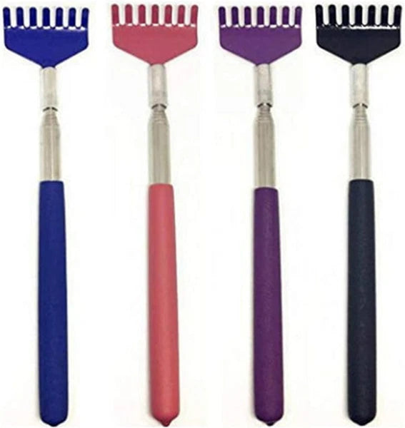 4X Large and Compact Extendable Stainless Steel Telescoping Back Scratcher with