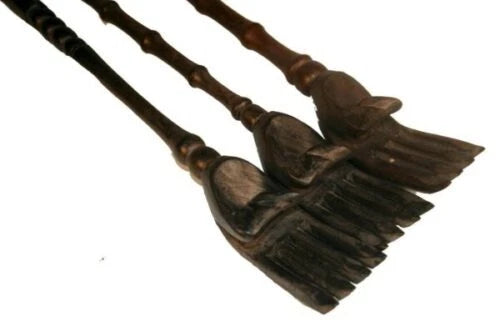 Fair Trade Hand Carved And Painted Balinese Wooden Back Scratcher 44Cm Massager