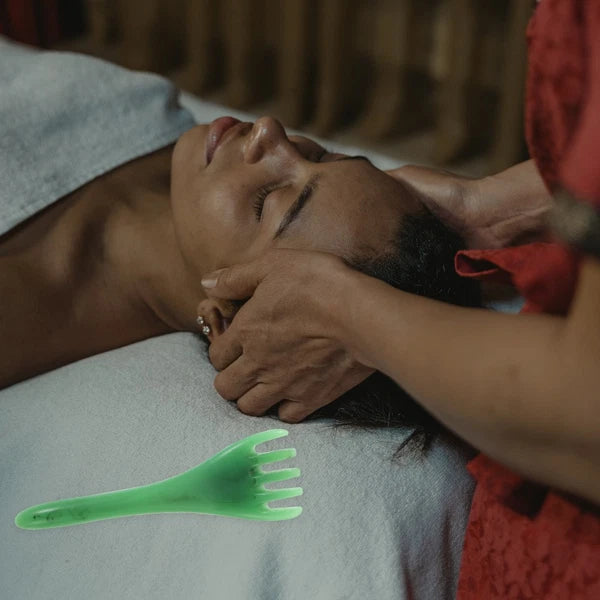 2 Pcs Head Therapy Comb Massage Claw Miss Resin Scalp Massager Scratcher Tool