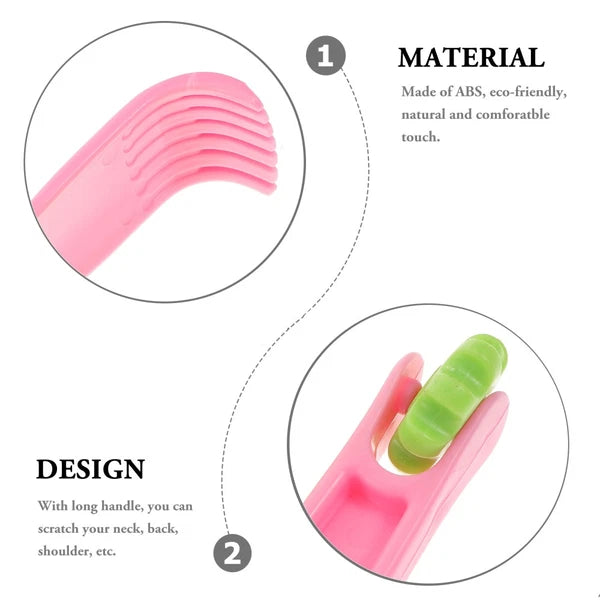 2 Pcs Itch Rake Massager Telescopic Back Scratcher Hand Travel Long