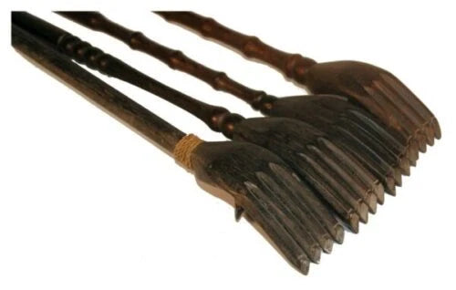 Fair Trade Hand Carved And Painted Balinese Wooden Back Scratcher 44Cm Massager