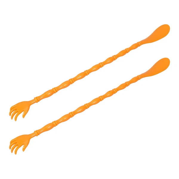 2 Pcs Itchy Claw Shoe Horn Back Scratcher and Tool Massager Stick