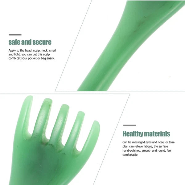 2 Pcs Head Therapy Comb Massage Claw Miss Resin Scalp Massager Scratcher Tool