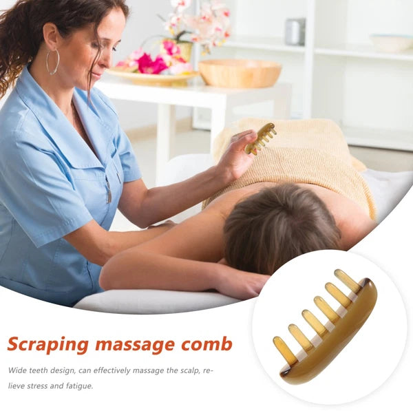 Massage Comb Hair Scalp Massager Sandalwood Miss Men Women Wide Scratcher
