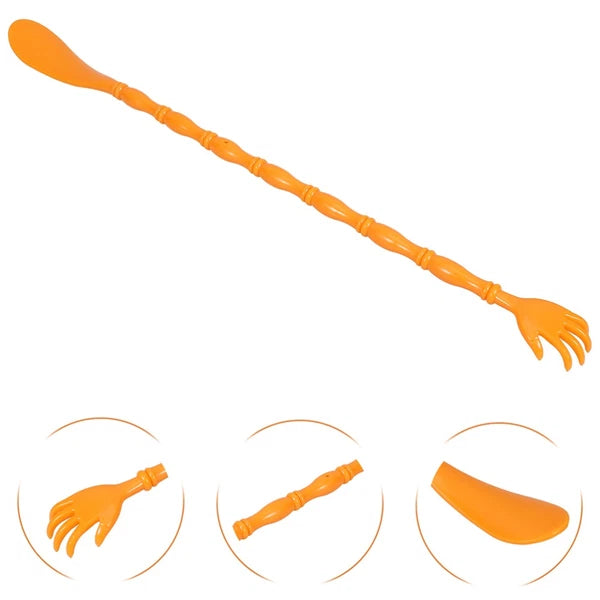 2 Pcs Itchy Claw Shoe Horn Back Scratcher with Body Hand Massager