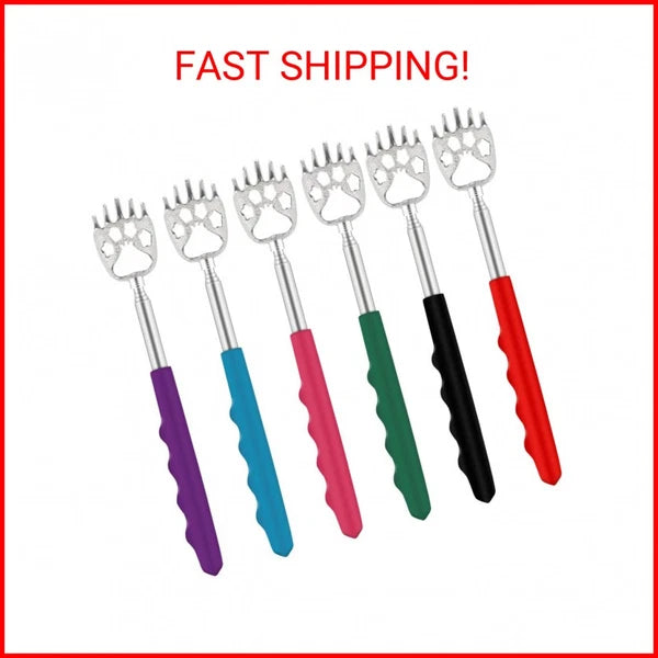 6 Pack Telescoping Back Scratcher - Bear Claw Back Scratchers - Portable Extenda