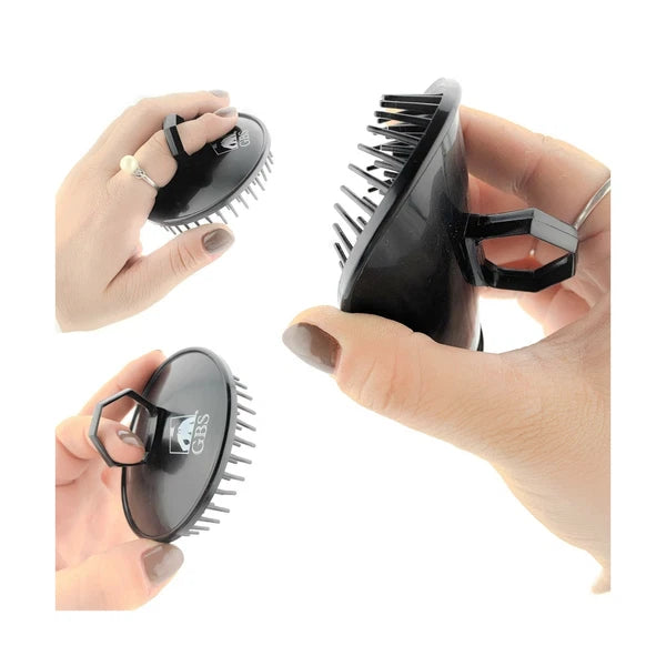 GBS Soft Pocket Shower Palm Hair Brush 1.48 OZ Massager Head Scratcher 3 Pack