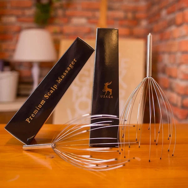 Adjustable Aluminum Head Scratcher - Ideal for Stress Relief & Relaxation