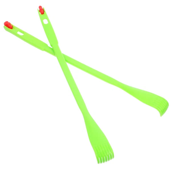 2 Pcs Itch Rake Massager Man Telescopic Back Scratcher Hand Tools Long