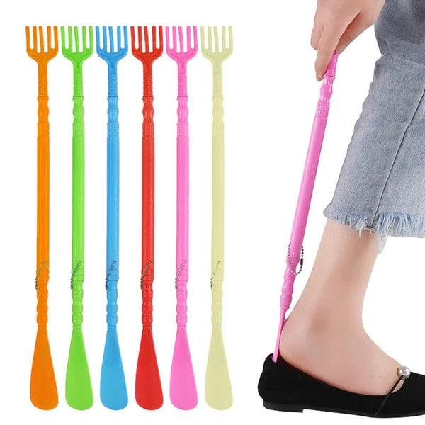 6 Pcs Massage Shoes Wearing Helper Seniors Shoehorn Miss Man Scratcher