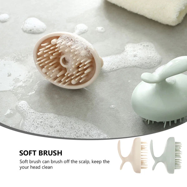2pcs shower brush head scratcher massager brain massager helmet hair massager-