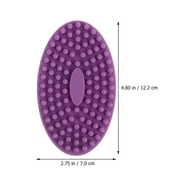 3pcs Baby Shampoo Brush Head Hair Scratcher Massager Silicone Bath Scrubber