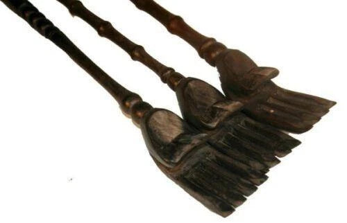 Fair Trade Hand Carved And Painted Balinese Wooden Back Scratcher 44Cm Massager