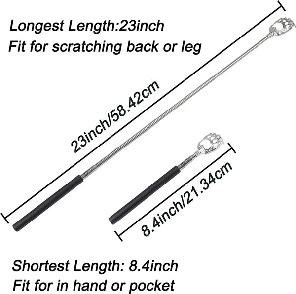 Bear Claw Extendable Back Scratcher for Men Women, Stocking Stuffers for Adults