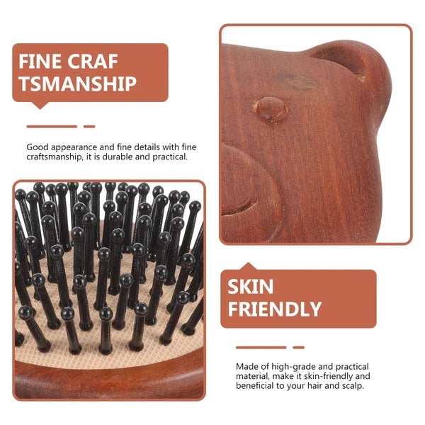Bear Massage Comb Hair Brush Scalp Head Scratcher Massager Combs