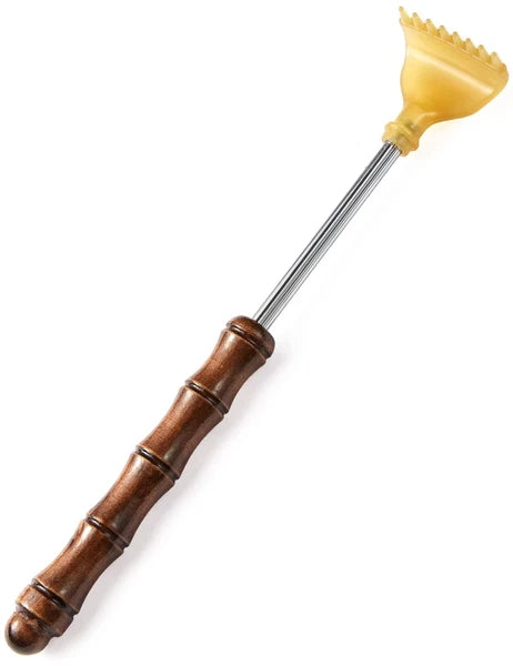 Extendable Buffalo Horn Folding Body Scratcher for Adults/Men/Women