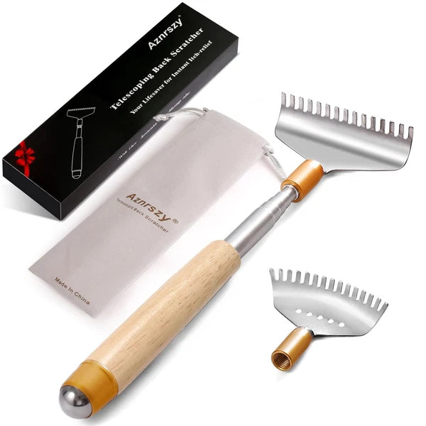 Back Scratcher with 2Pcs Detachable Wide Claws Heavy-Duty Backscratchers for ...
