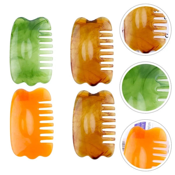 3 PCS Massage Comb Scraping Board Head Massager Scalp Scratcher Hair