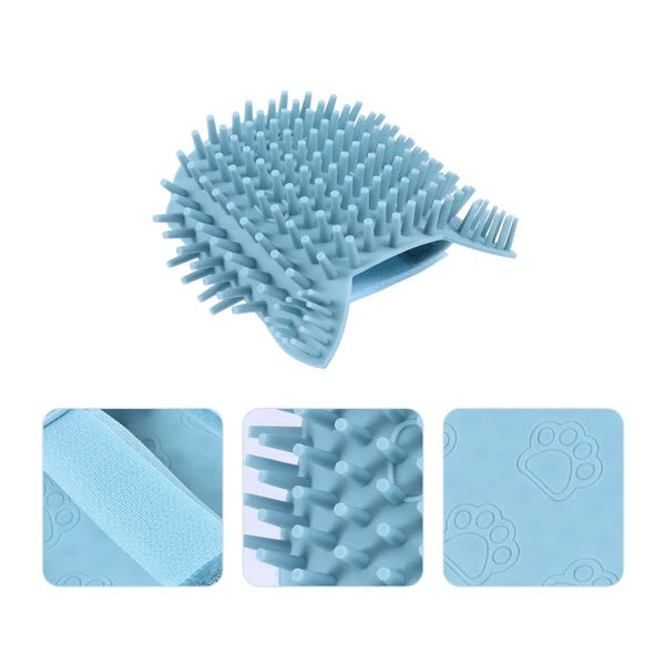 Cat Scratcher Silicone Massage Brush Bridegroom Massager for Cats Soft