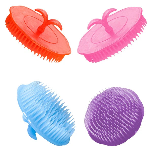 4 Pcs Shampoo Brush Man Scratcher for Dandruff Hair Scalp Massager
