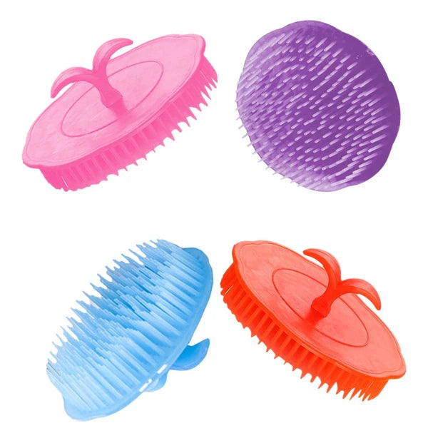 4 Pcs Shampoo Brush Man Scratcher for Dandruff Hair Scalp Massager