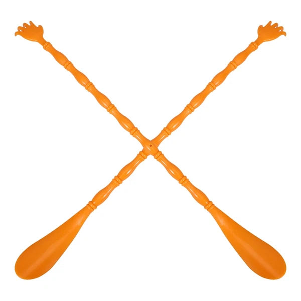 2 Pcs Itchy Claw Shoe Horn Back Scratcher with Body Hand Massager