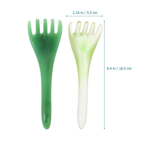 2 Pcs Head Therapy Comb Massage Claw Miss Resin Scalp Massager Scratcher Tool