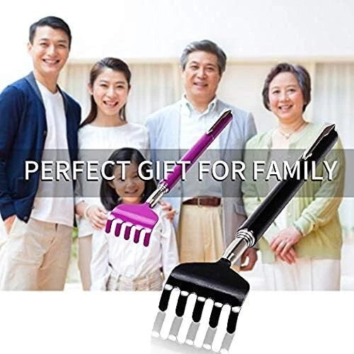 Elegant Portable Back Scratcher - Stainless Steel, Compact Design for Travel
