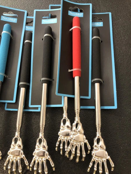 Lot of 12 NuvoMed Hand Shaped Backscratcher, Collapsible 8 to 22 Inches [NEW]