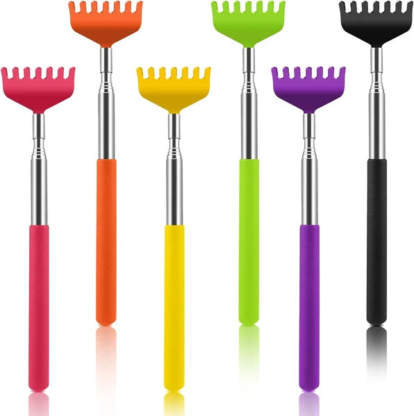 6 Pack Extendable Back Scratcher - Portable Telescoping Metal Back6 Pack Extenda