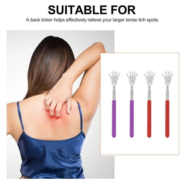 4 Pcs Massage Scratcher Child Metal Back Scratching Tool Retractable
