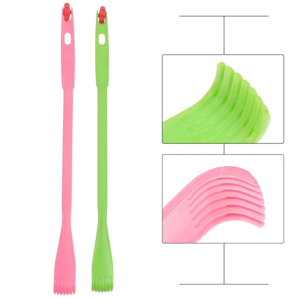 2 Pcs Itch Rake Massager Man Telescopic Back Scratcher Hand Long