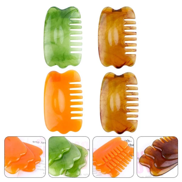 4 Pcs Massage Comb Board Head Massager Scalp Scratcher