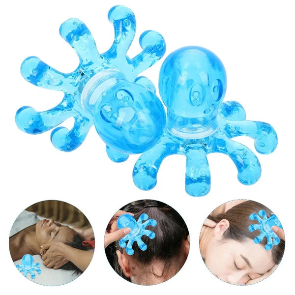 6 Pcs Massager Neck Octopus Massage Head Hair Scratcher Massage Scalp Massagers