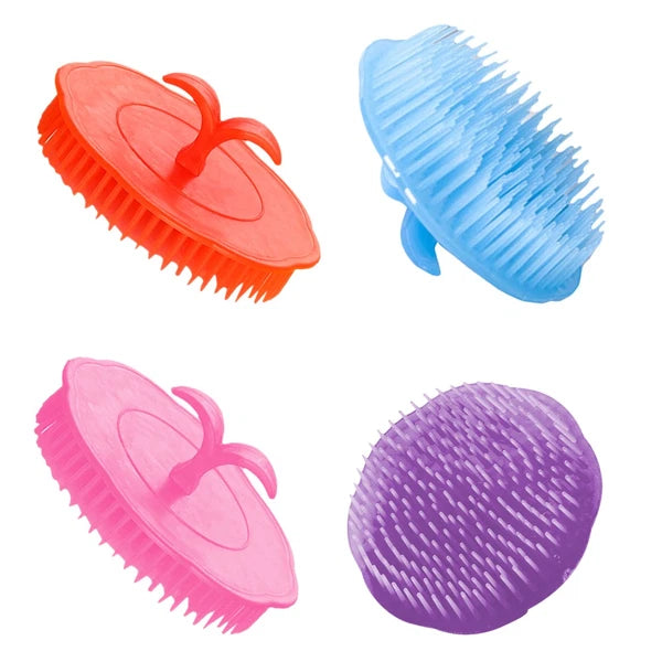 4 Pcs Shampoo Brush Man Miss Relieving Scalp Scratcher Tool Hair Massager