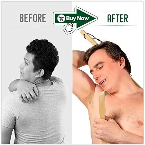 12 Pack Long Bamboo Wood Back Scratcher Provide Instant Relief from Itching