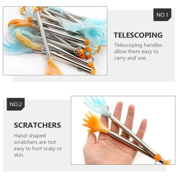 3 PCS Back Grabber Elderly Child Extendable Scratcher Creative Leg Massagers