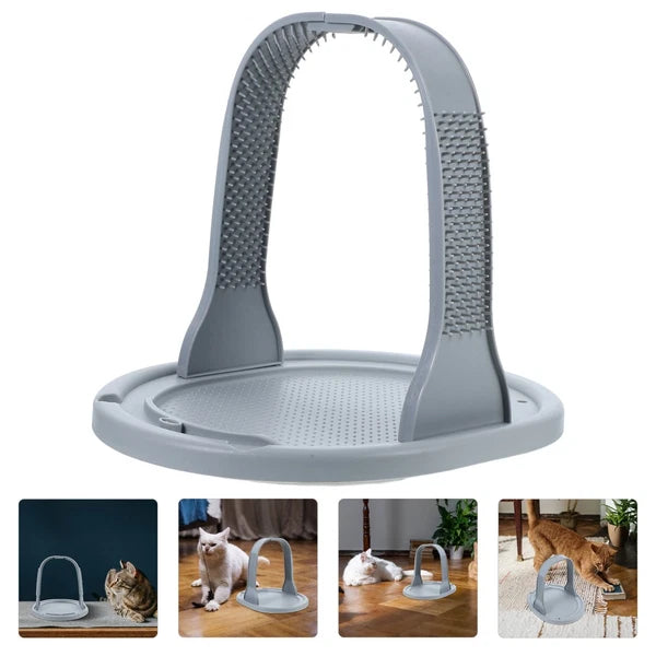 Arched Wool Rubbing Device Cat Groom Back Scratcher Massage Board