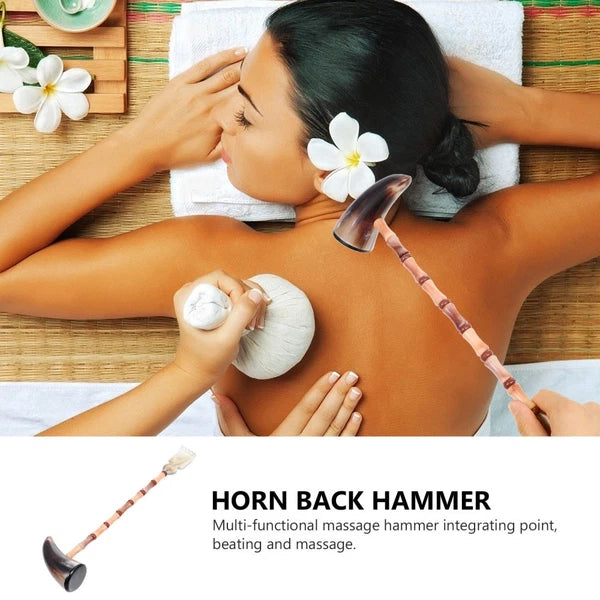 Itchy Horns Pet Massager Back Scratcher Hand Ox Massaging Hammer Itching Relief