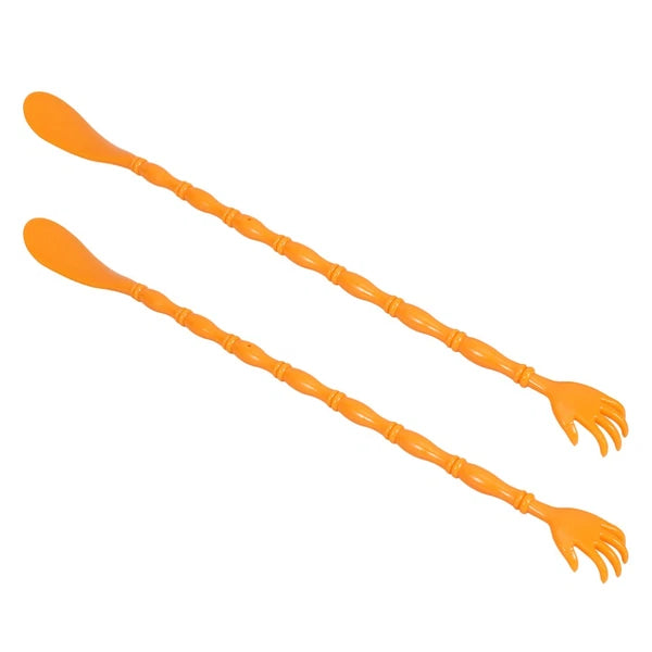 2 Pcs Itchy Claw Shoe Horn Back Massager for Itching Hand Scratcher