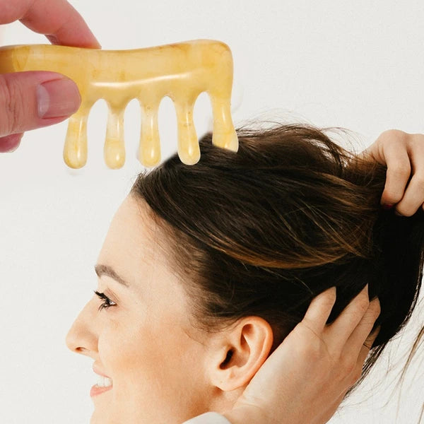 2 Pcs Scraping Comb Massage Gua Sha Green Father Head Scalp Scratcher