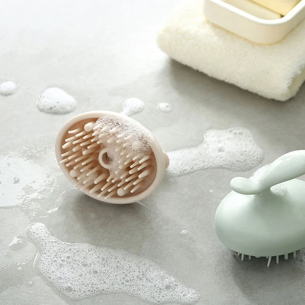 2pcs shower brush head scratcher massager brain massager helmet hair massager-