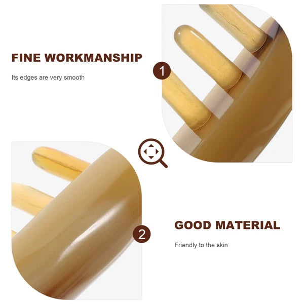 Massage Comb Hair Scalp Massager Sandalwood Miss Men Women Wide Scratcher