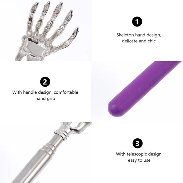 4 Pcs Massage Scratcher Child Metal Back Scratching Tool Retractable